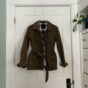Talbots Women's Utility Jacket in Olive Green